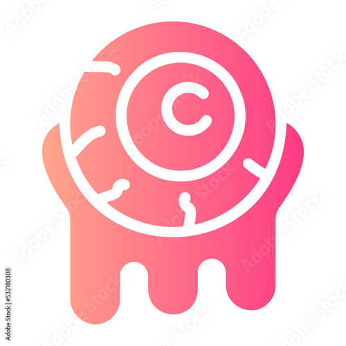 eyeball gradient icon