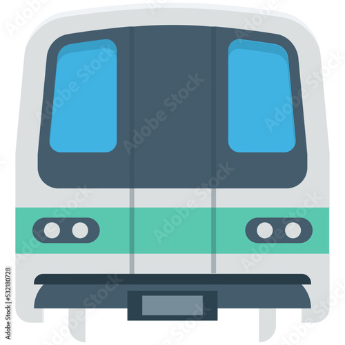 Tram Vector Icon 