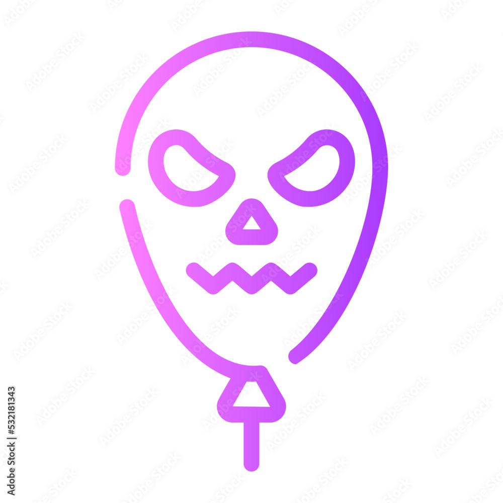 balloons gradient icon