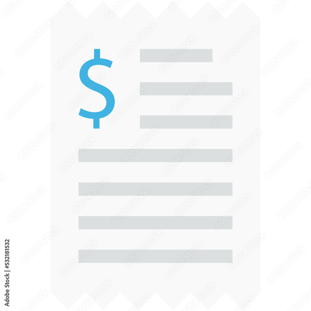 Bill Vector Icon Bill Vector Icon