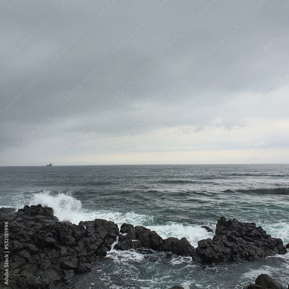 Jeju's basalt sea