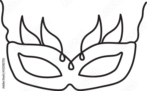 party mask illustration
