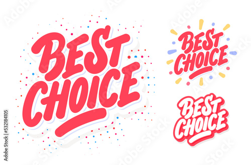  Best choice. Vector lettering letterings.