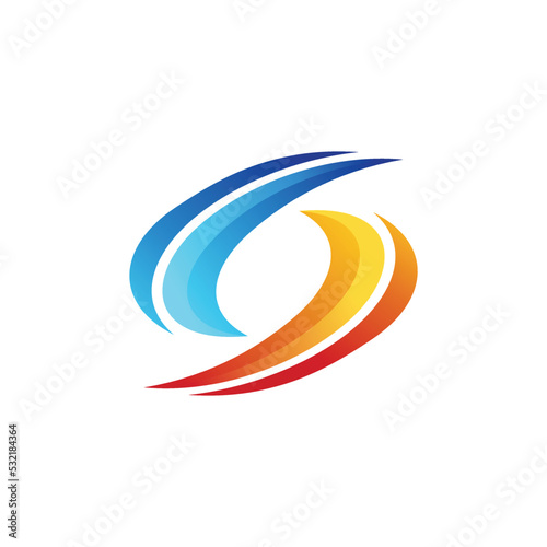 Hvac service logo template
