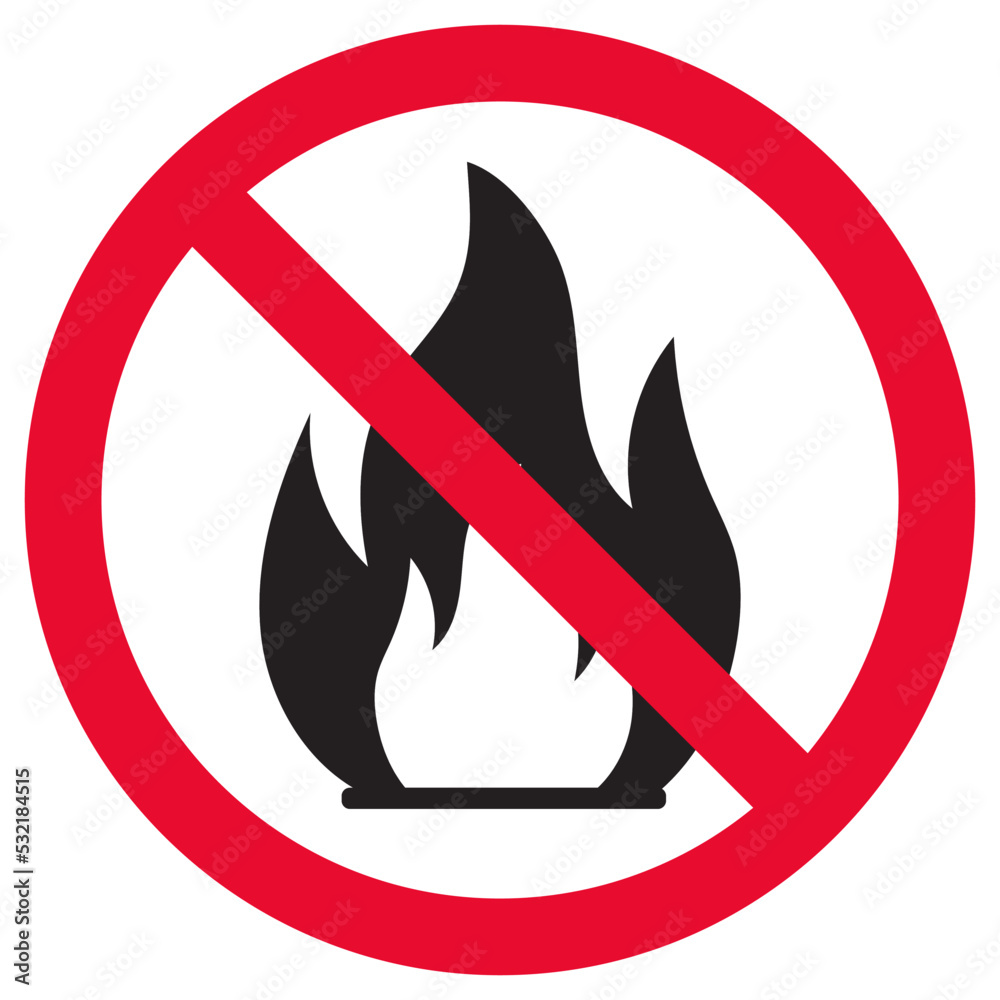 no fire stop fire sign vector no fire stop fire sign vector