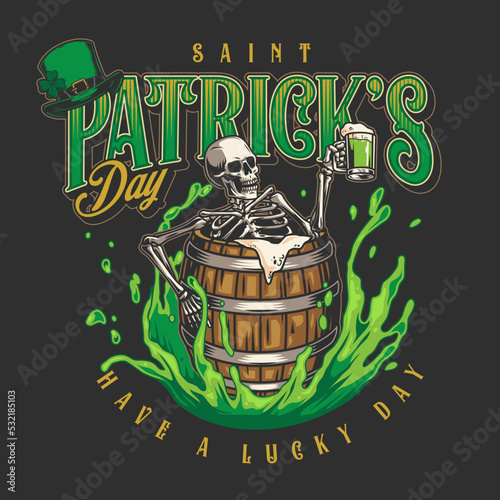 Saint Patrick day flyer colorful