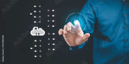 Online Storage Technology Cloud Computing Internet Storage Network Concept Computer Virtual Cloud Icon 