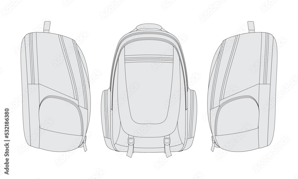 Fototapeta premium backpack vector