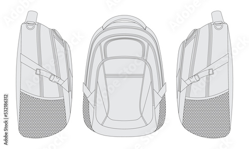 backpack vector