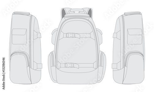 backpack vector