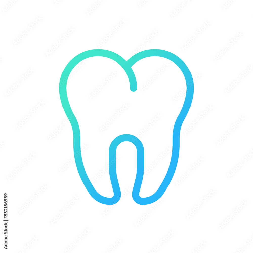 Molar pixel perfect gradient linear ui icon. Dental clinic. Dental care. Toothache treatment. Line color user interface symbol. Modern style pictogram. Vector isolated outline illustration Molar pixel perfect gradient linear ui icon. Dental clinic. Dental care. Toothache treatment. Line color user interface symbol. Modern style pictogram. Vector isolated outline illustration