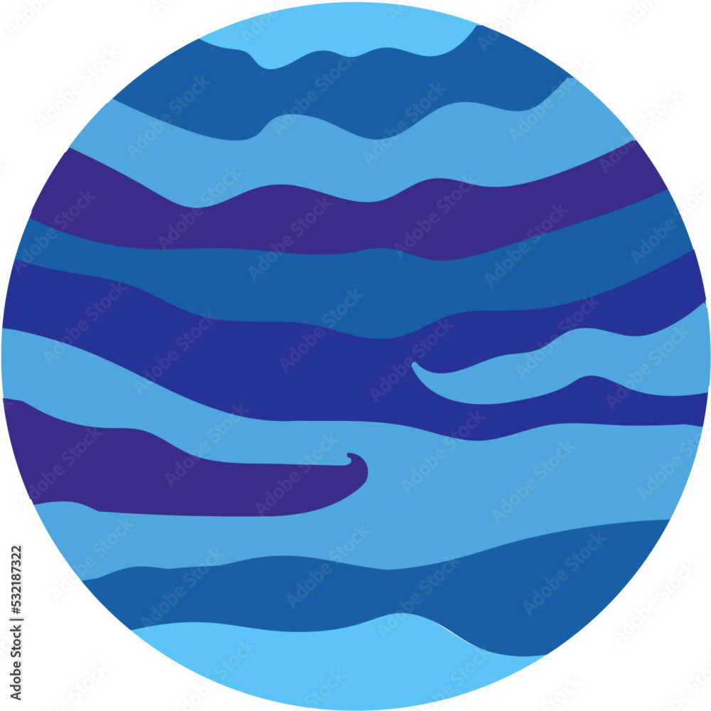 Fototapeta premium space flat illustration