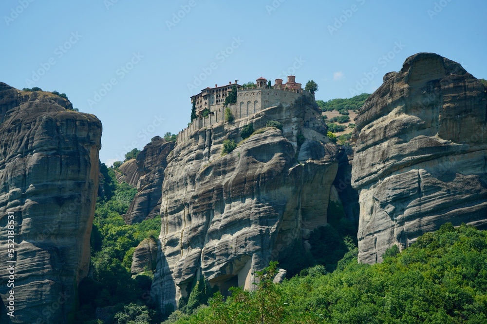 Meteora Kalambaka Greece 2022 July Meteora Kalambaka Greece 2022 July