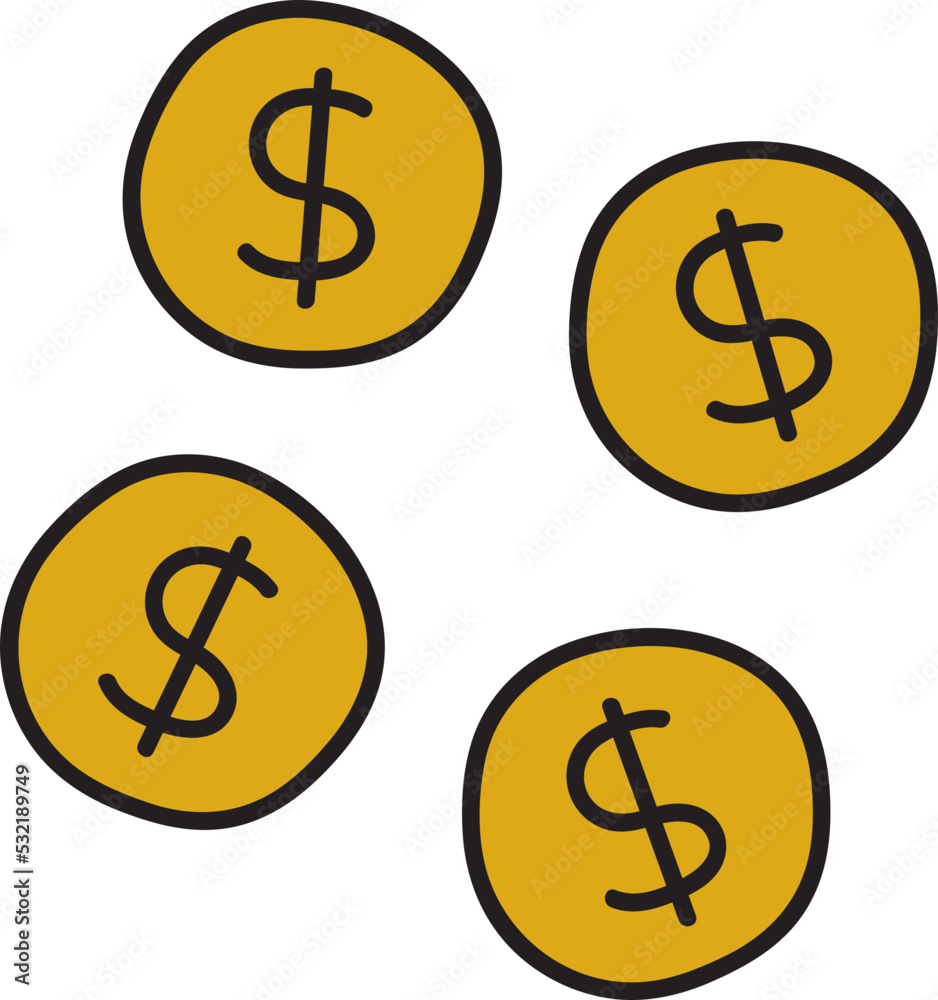 money hand drawn illustration money hand drawn illustration