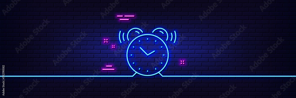 Obraz na plátně Neon light glow effect