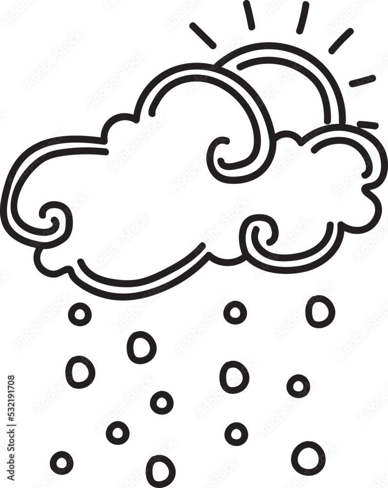 weather hand drawn icon weather hand drawn icon