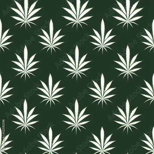 seamless pattern marijuana leaf