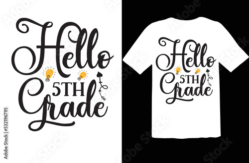 Hello 5th Grade svg design