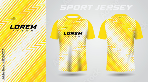 yellow shirt sport jersey design