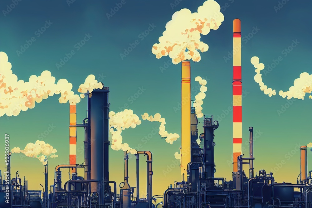 Chemical Plant and System Operators ,Anime style illustration V1 High