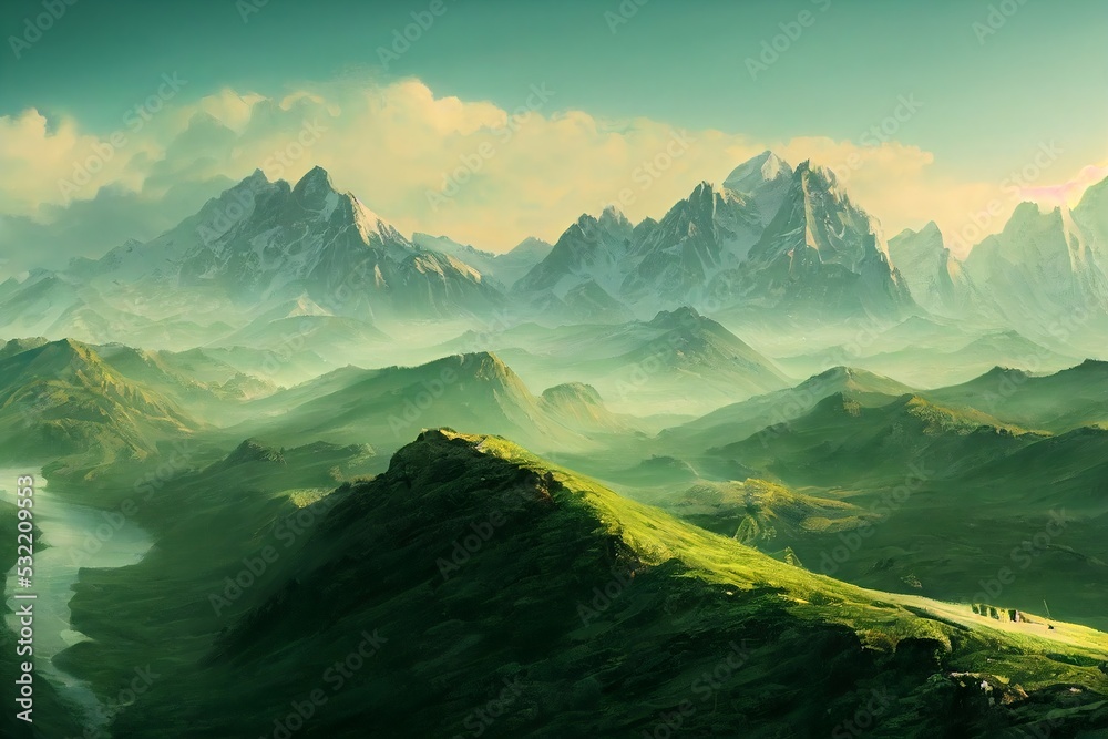 Beautiful fantasy landscape