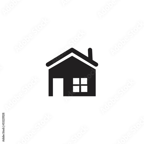 illustration vector graphic of house icon on white background. perfect for architecture, estate, etc. 