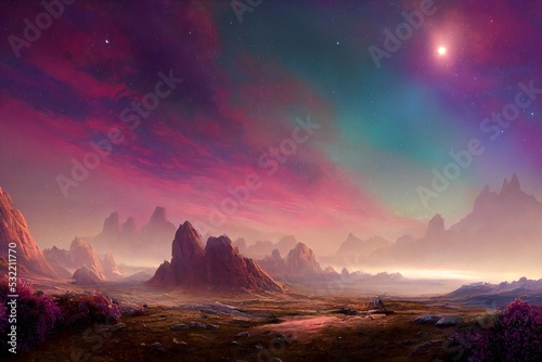 Beautiful fantasy landscape