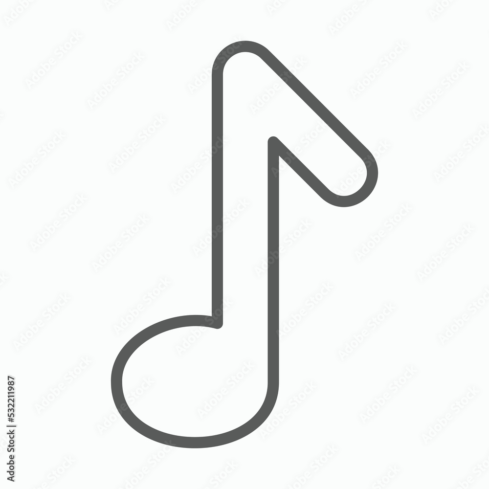 music note icon, note vector, music illustration music note icon, note vector, music illustration
