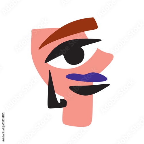 surreal women portraits in the cubism style.