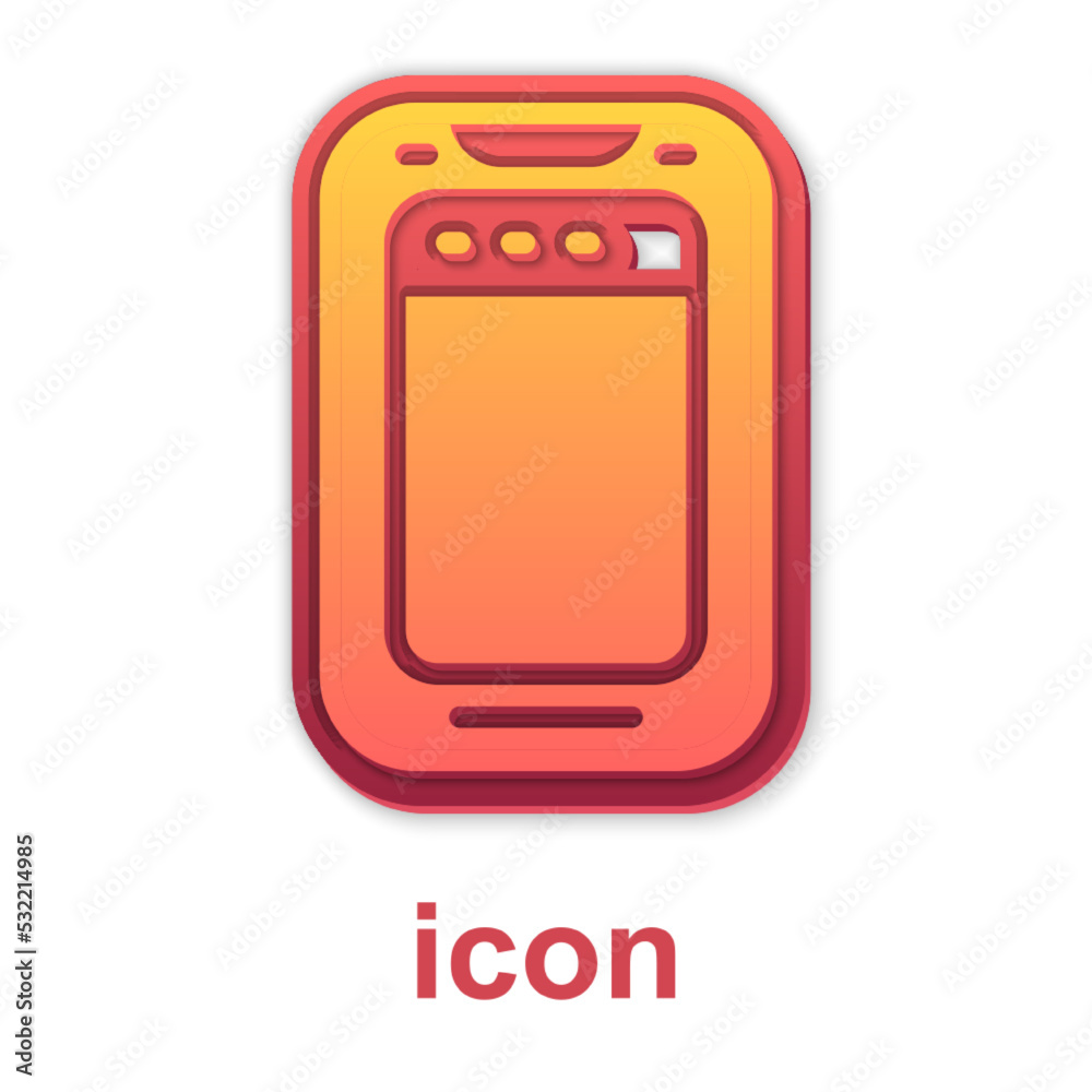 Gold Smartphone, mobile phone icon isolated on white background. Vector Gold Smartphone, mobile phone icon isolated on white background. Vector