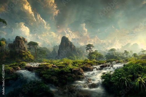 Beautiful fantasy landscape