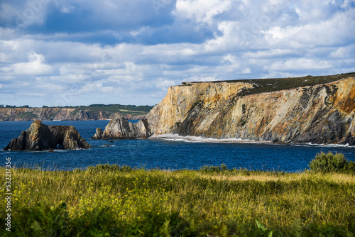Landscape of Camaret sur Mer in France on the Atlantic coast.