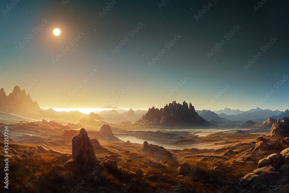 Obraz premium Beautiful fantasy landscape