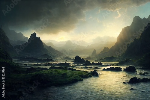 Beautiful fantasy landscape