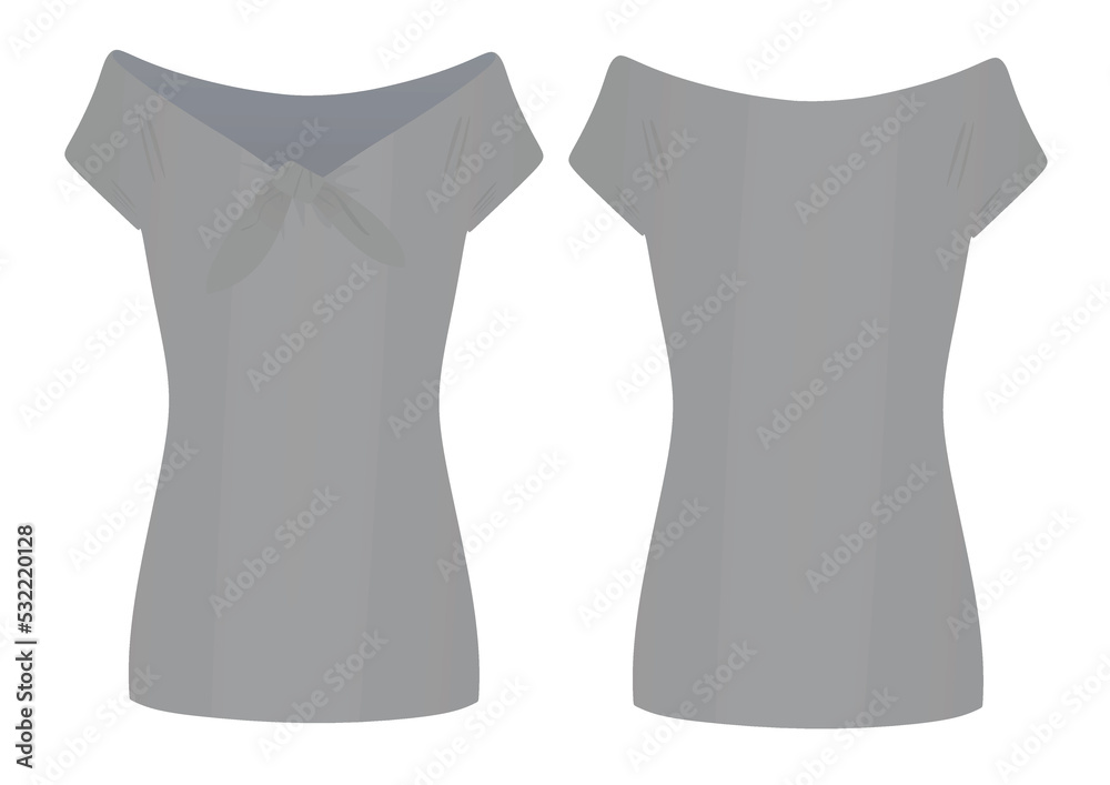 Woman grey t shirt. vector Woman grey t shirt. vector