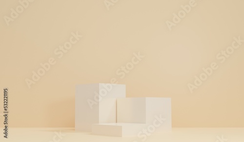 3D display stand Background images for product advertisements. Illustration display stand background.