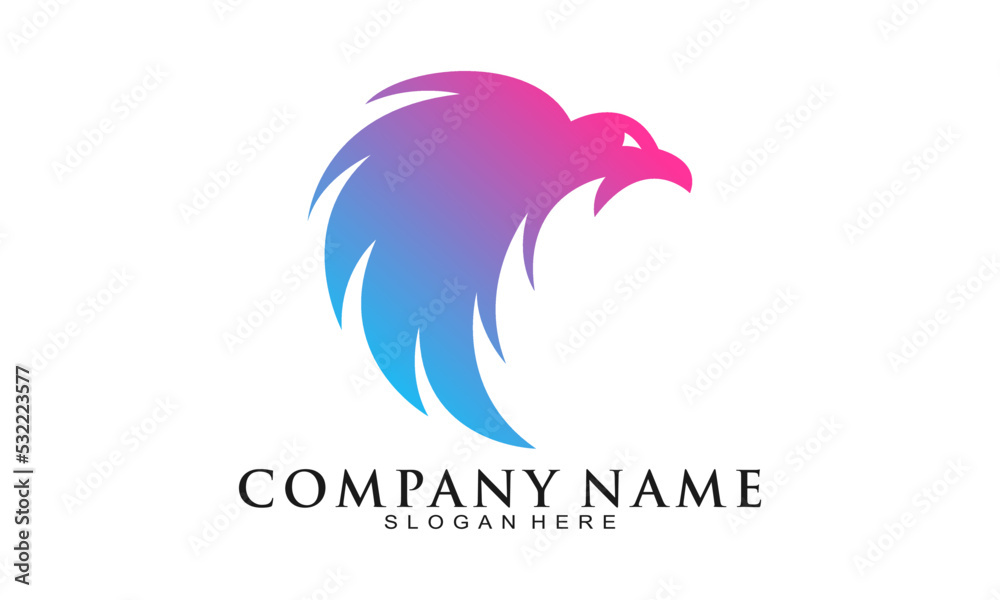 Obraz premium Modern eagle symbol vector logo
