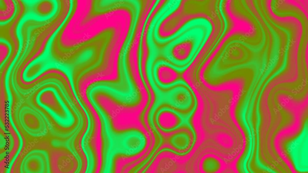 Green pink color liquid wave motion Green pink color liquid wave motion