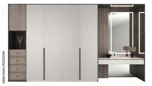 Foto Plywood wardrobe and dressing table transparent. Png