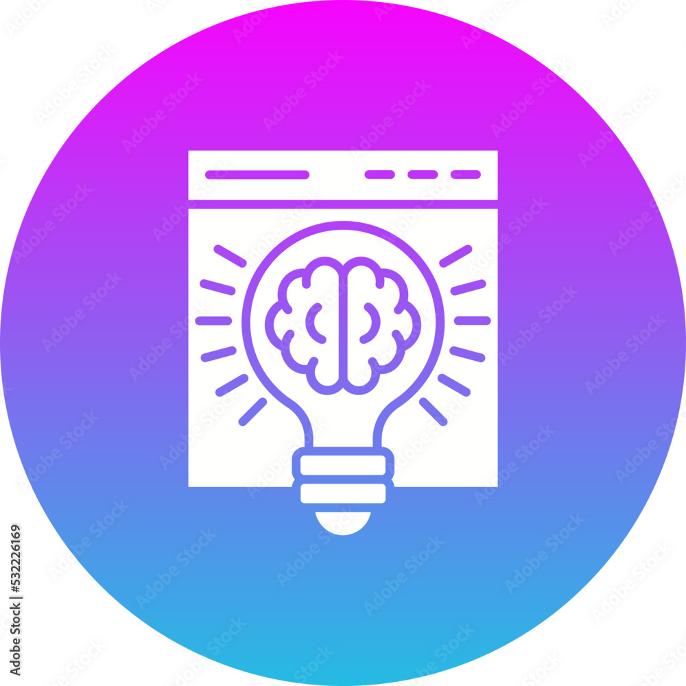 Solution Gradient Circle Glyph Inverted Icon Solution Gradient Circle Glyph Inverted Icon