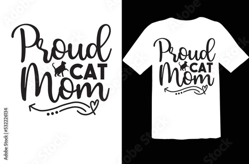 Proud Cat Mom svg design