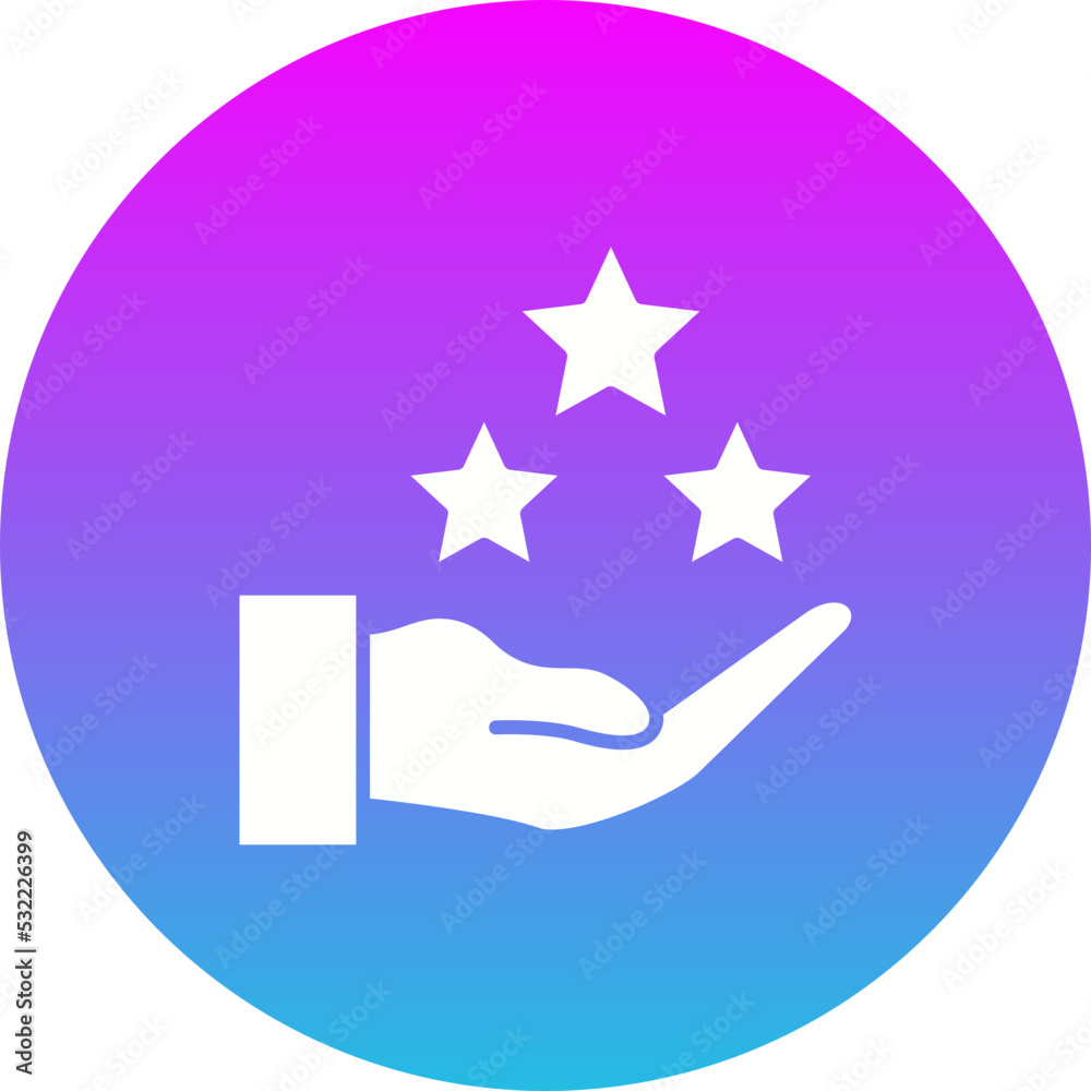 Rating Gradient Circle Glyph Inverted Icon Rating Gradient Circle Glyph Inverted Icon