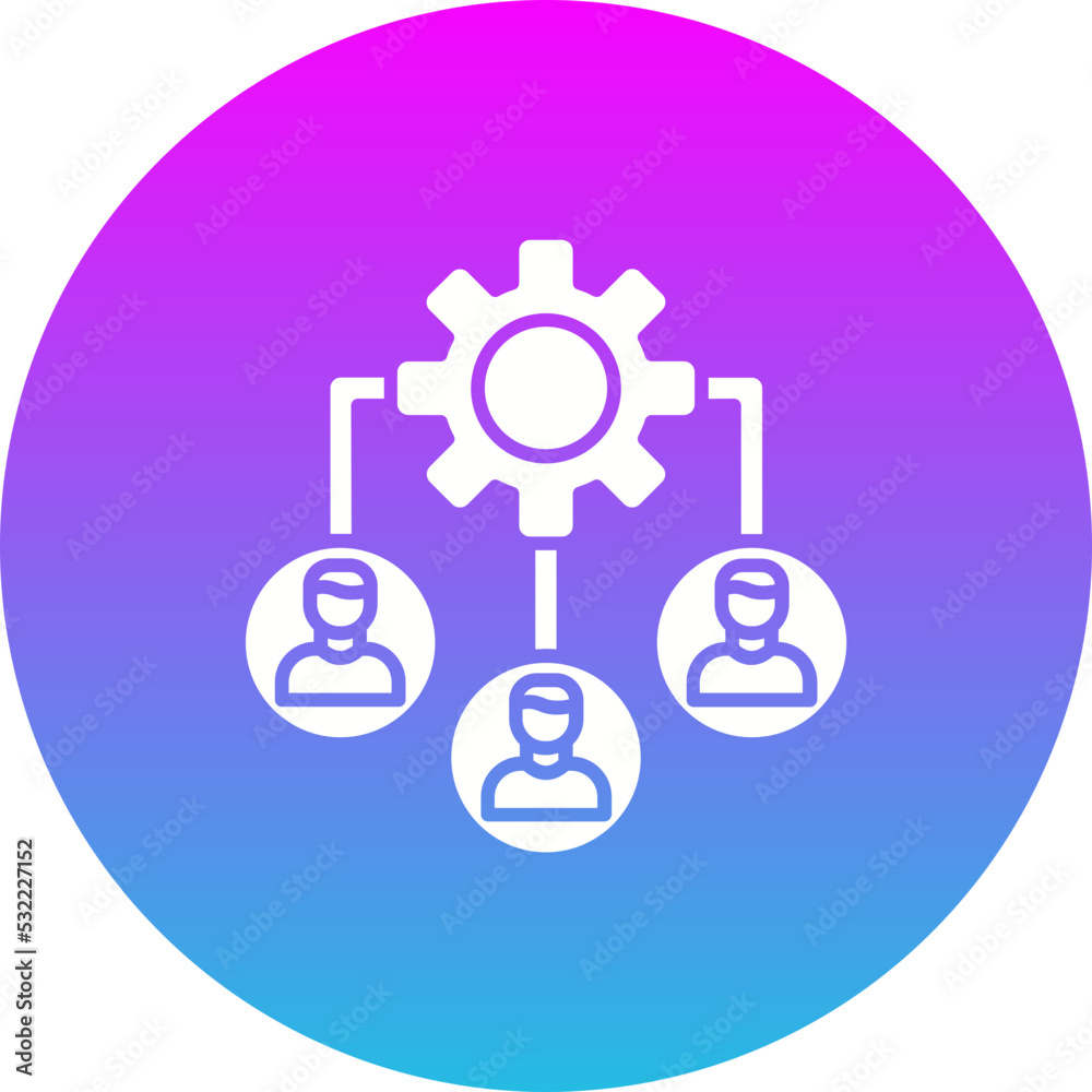 Workflow Gradient Circle Glyph Inverted Icon Workflow Gradient Circle Glyph Inverted Icon