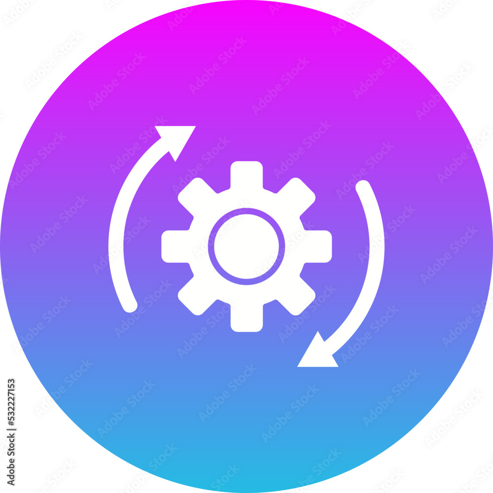 Cycle Gradient Circle Glyph Inverted Icon Cycle Gradient Circle Glyph Inverted Icon
