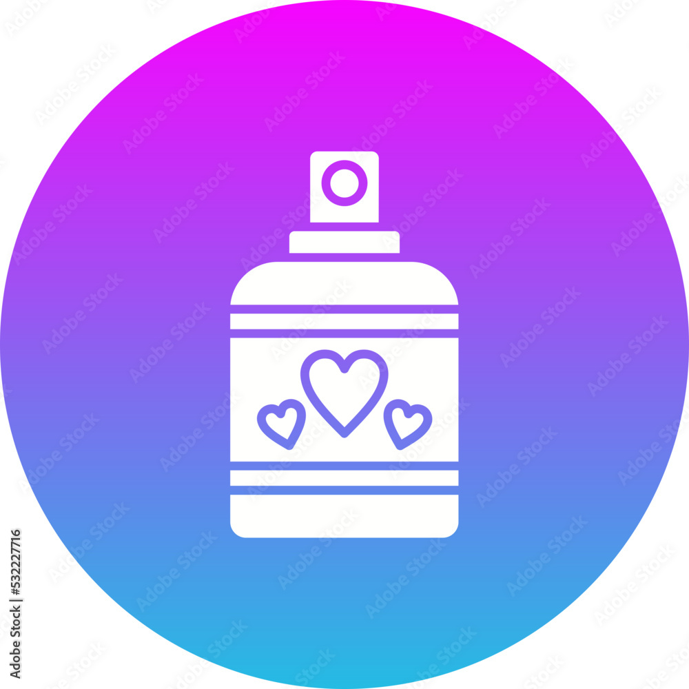 Perfume Gradient Circle Glyph Inverted Icon Perfume Gradient Circle Glyph Inverted Icon