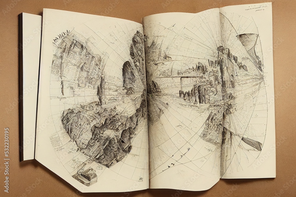 Obraz premium Cartographers and Photogrammetrists ,Hand Drawn V2 High quality 2d illustration