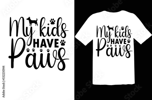 My kinds have paws svg design