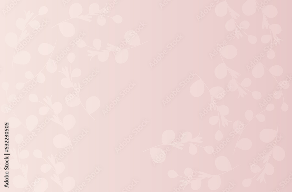 Pink background. Leaf cover design background or wallpaper. Abstract background. Leaf pink gradient on pink background. Elegant pattern for luxury invitation, menu, botanical poster, wedding invite Pink background. Leaf cover design background or wallpaper. Abstract background. Leaf pink gradient on pink background. Elegant pattern for luxury invitation, menu, botanical poster, wedding invite