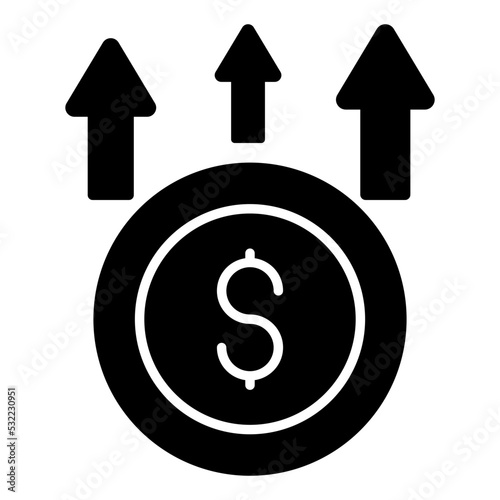 A perfect design icon of dollar coin