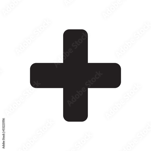Medical Cross Icon Vector Illustration logo template Design